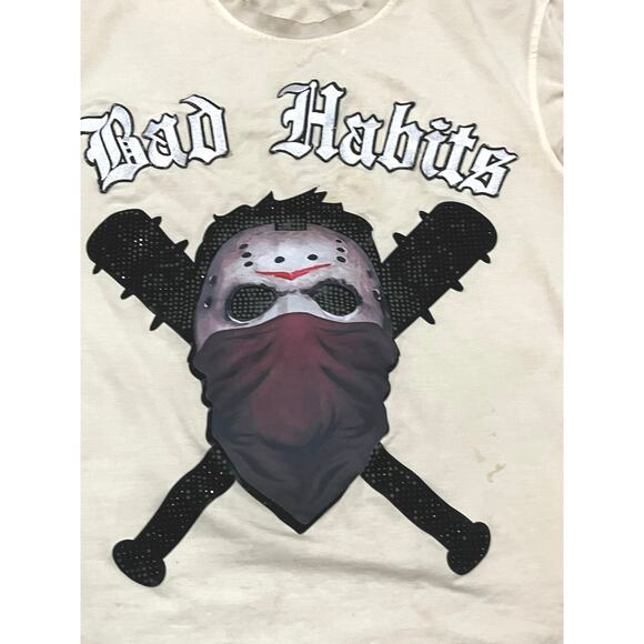 Ruko Studio Bad Habits Cream T-Shirt Size Medium - Picture 2 of 4